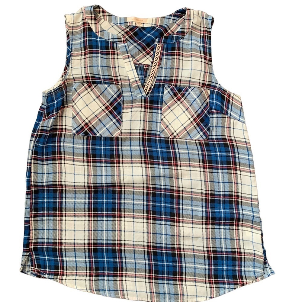 Women’s patterned tank tops size small Daniel Rainn, Skies Are Blue, Fun 2 Fun - Picture 2 of 10
